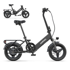 HILLMILES Mile 1 14" Tiefeinsteiger-E-Bike für Damen, 250-W-Motor, 36 V, 10,4 Ah Akku