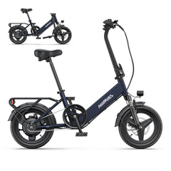 HILLMILES Mile 1 14" Tiefeinsteiger-E-Bike für Damen, 250-W-Motor, 36 V, 10,4 Ah Akku