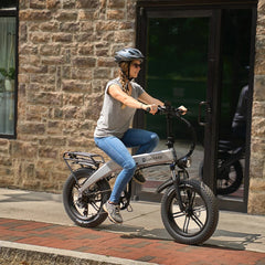 LUCKEEP X1 20" Folding Electric Bike 1000W(1500W Peak) Motor 48V 15Ah Battery