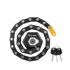 SHENGMILO Electric bicycle anti-theft lock folding chain lock anti-theft portable anti-hydraulic shear