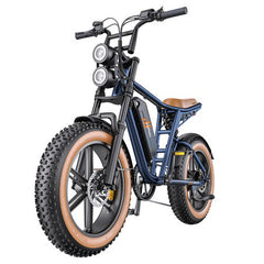 HILLMILES MileZoom 1 20" Retro Electric Mountain Bike 250W Motor 52V 15.6Ah Battery