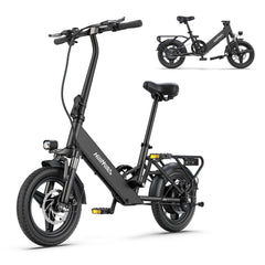 HILLMILES Mile 1 14" Step-through E-bike For Women 250W Motor 36V 10.4Ah Battery