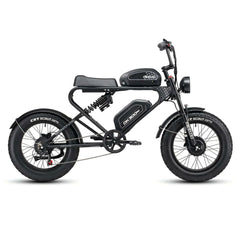 MEELOD DK300 MAX 20" Retro Moped Style Electric Bike 2400W Peak Dual Motors 48V 20Ah Dual Batteries