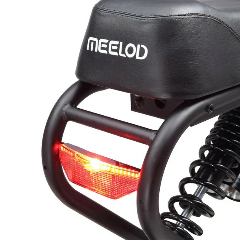 MEELOD DK300 MAX 20" Retro Moped Style Electric Bike 2400W Peak Dual Motors 48V 20Ah Dual Batteries