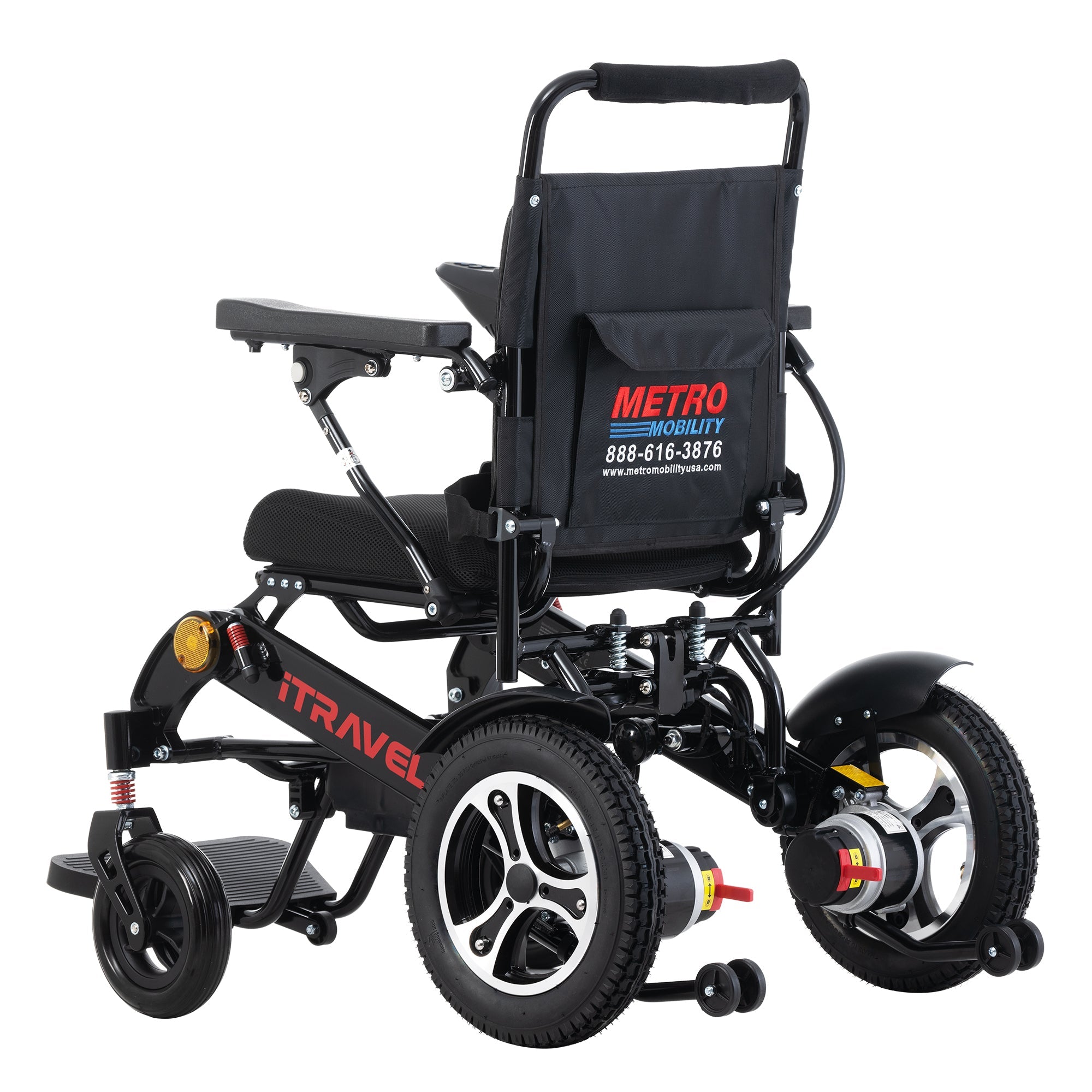 METRO MOBILITY ITRAVEL PLUS 8" 4 Wheel Mobility Electric Wheelchairs 360W  Motor 24V 20Ah Battery