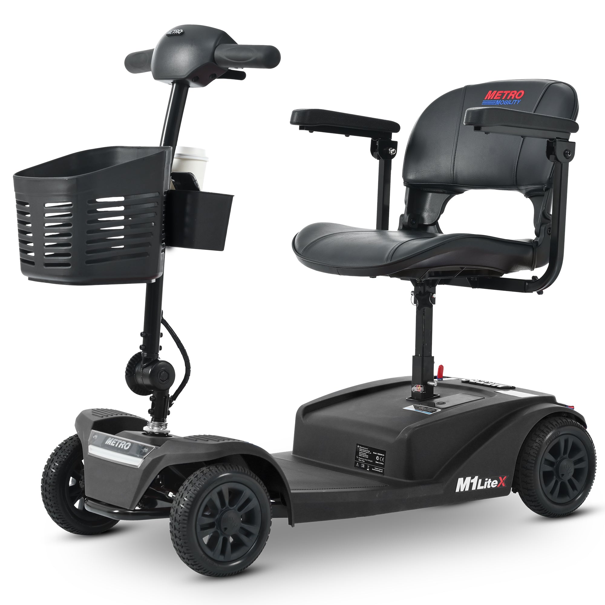 METRO MOBILITY M1 LiteX 8" 4 Wheel Travel Scooters 250W Motor 24V 12Ah Battery