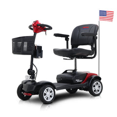 METRO MOBILITY MAX SPORT 9" 4 Wheel Electric Mobility Scooter  300W Motor 24V 12Ah Battery