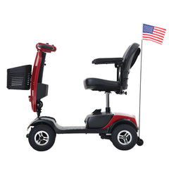 METRO MOBILITY UPGRADED PATRIOT 9" 4 Wheel Electric Mobility Scooter  300W Motor 24V 12Ah Battery