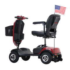 METRO MOBILITY PATRIOT 9" 4 Wheel Electric Mobility Scooter 300W Motor 24V 12Ah Battery