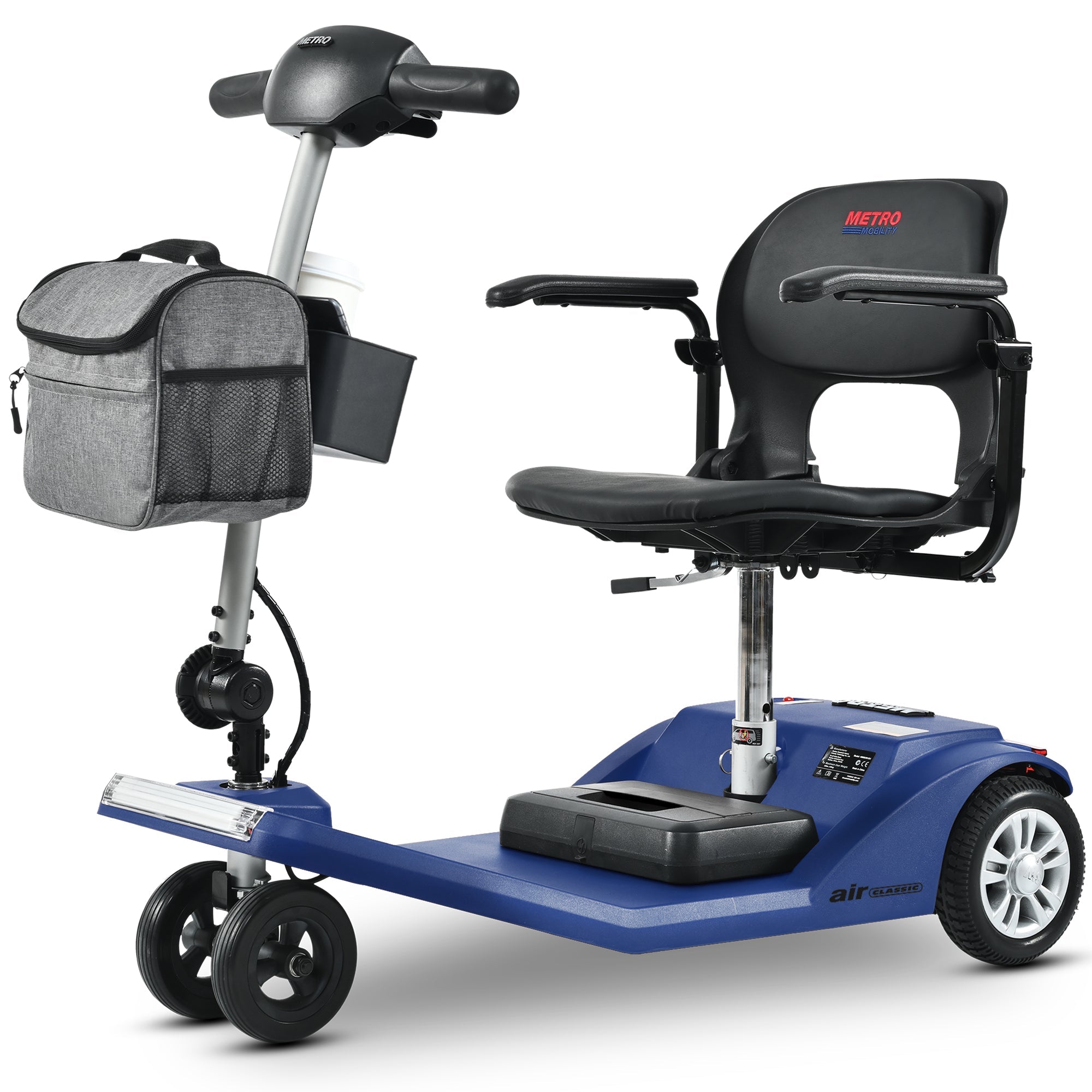 METRO MOBILITY AIR CLASSIC 7.5" 3 Wheel Electric Mobility Scooter 250W Motor 24V 12Ah Battery (German Version)
