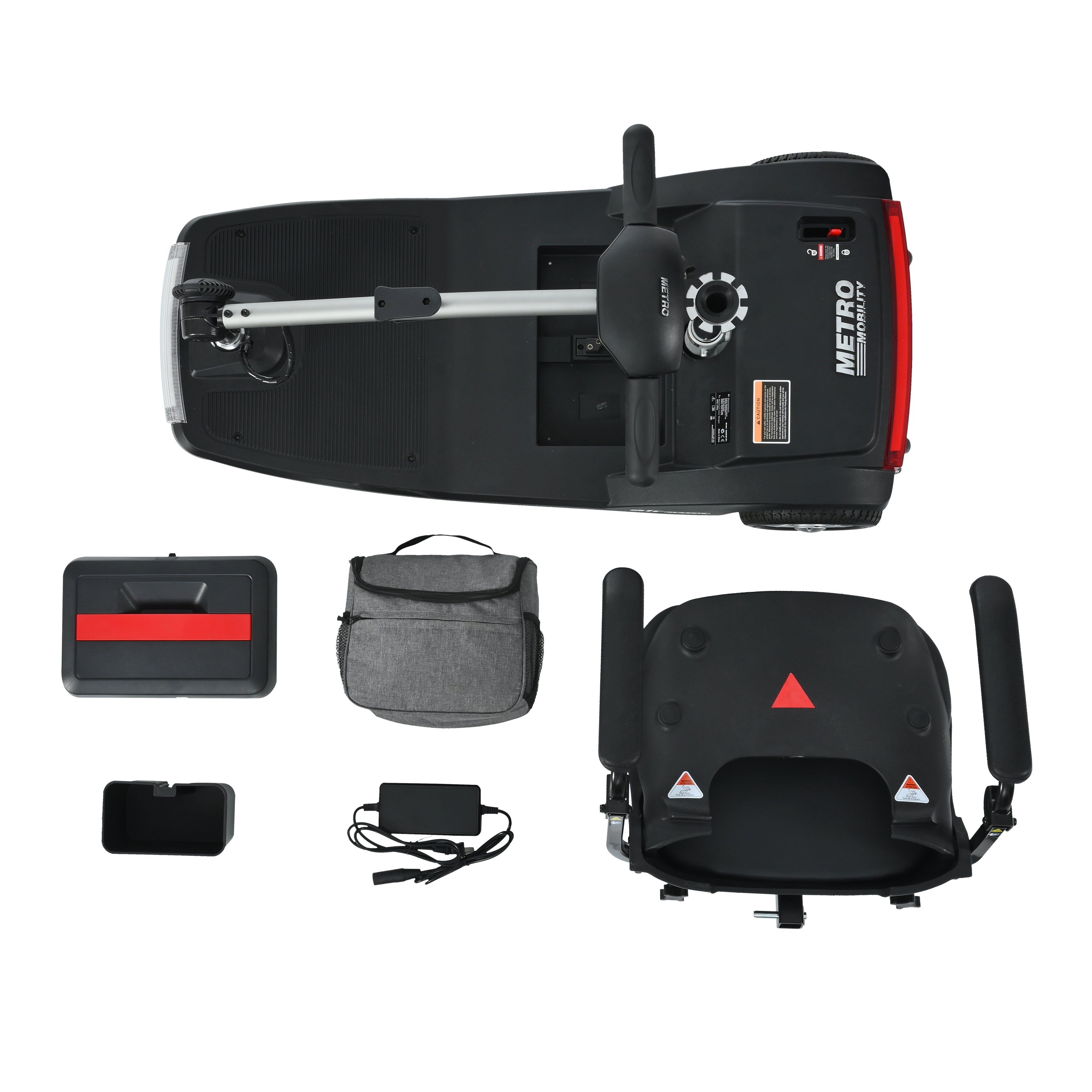METRO MOBILITY AIR CLASSIC 7.5" 3 Wheel Electric Mobility Scooter 250W Motor 24V 12Ah Battery (German Version)