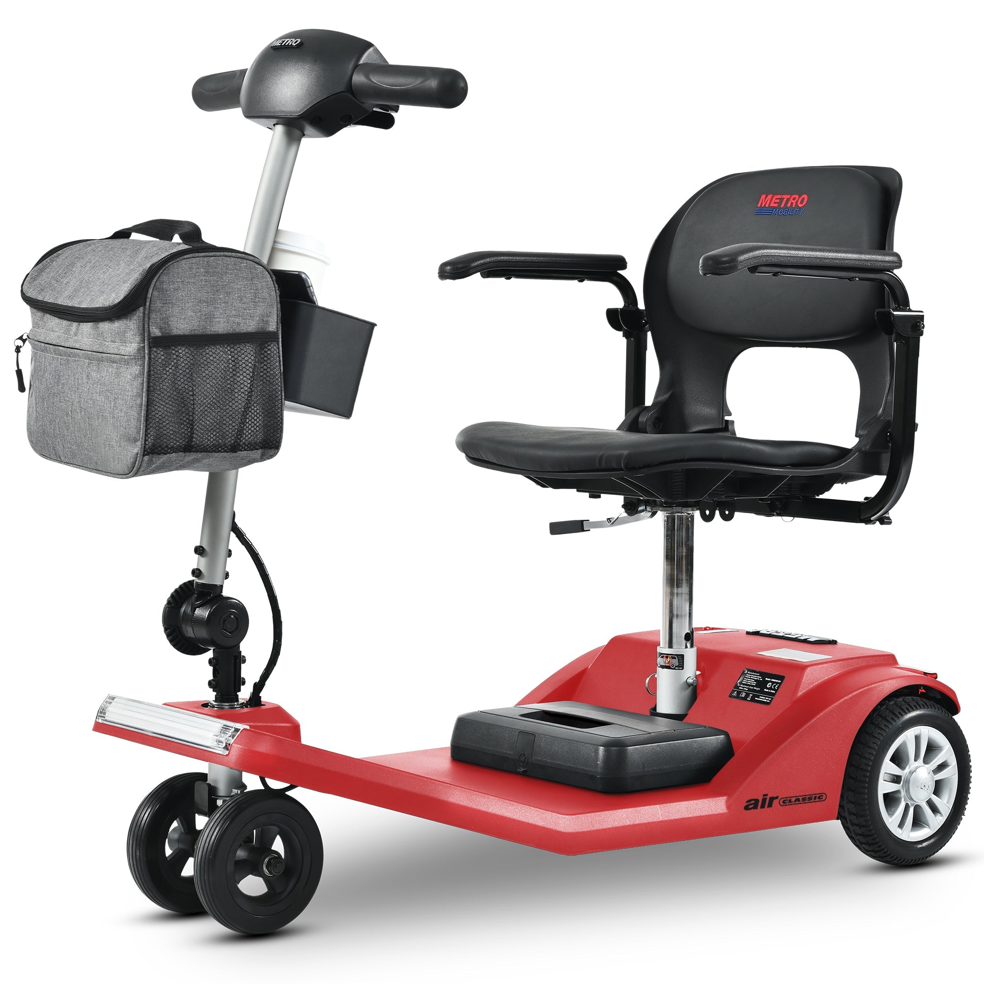 METRO MOBILITY AIR CLASSIC 7.5" 3 Wheel Electric Mobility Scooter 250W Motor 24V 12Ah Battery (German Version)