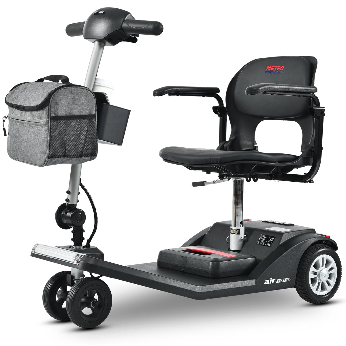 METRO MOBILITY AIR CLASSIC 7.5" 3 Wheel Electric Mobility Scooter 250W Motor 24V 12Ah Battery (German Version)