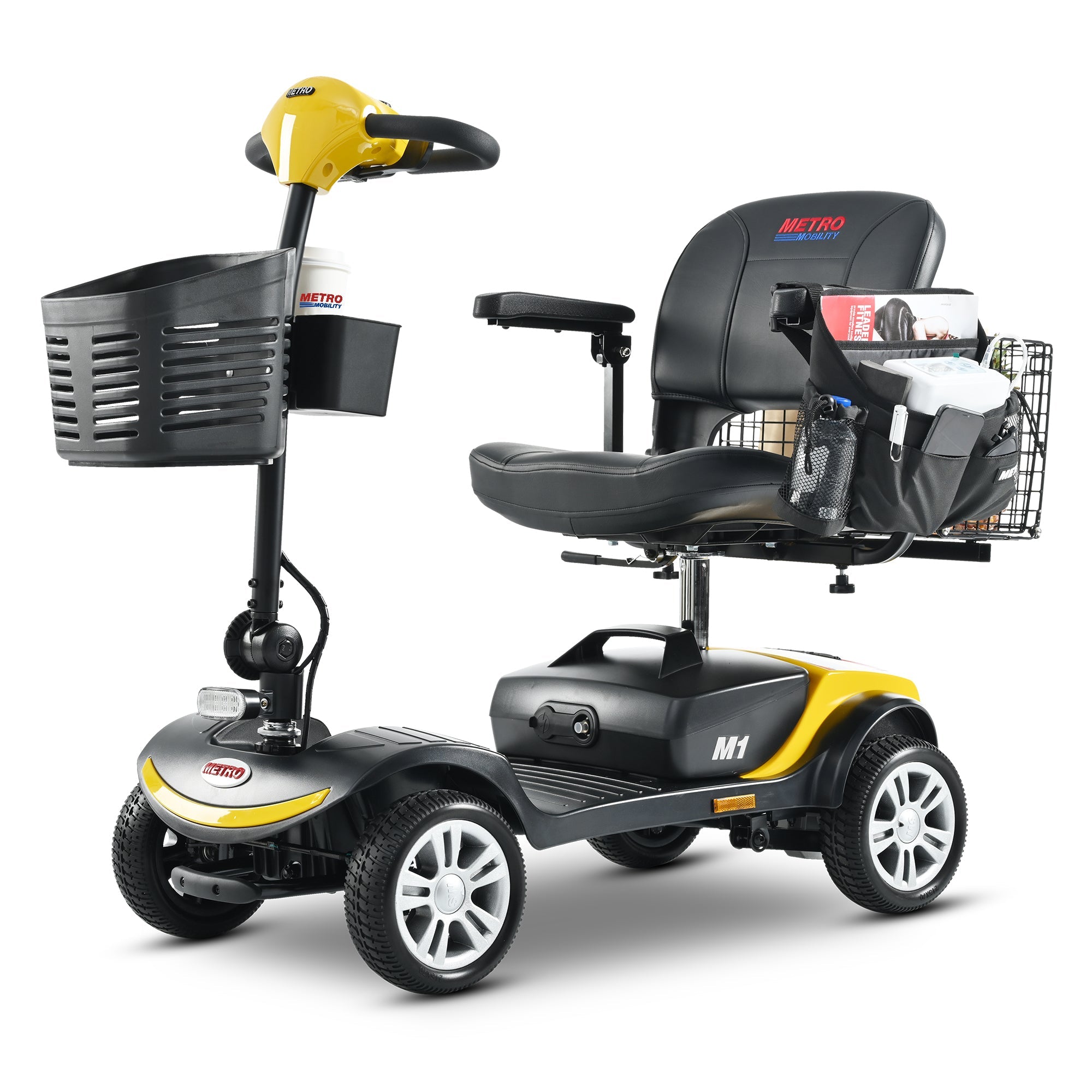 METRO MOBILITY M1 9" 4 Wheel Mobility Electric Wheelchairs 300W Motor 24V 12Ah Battery