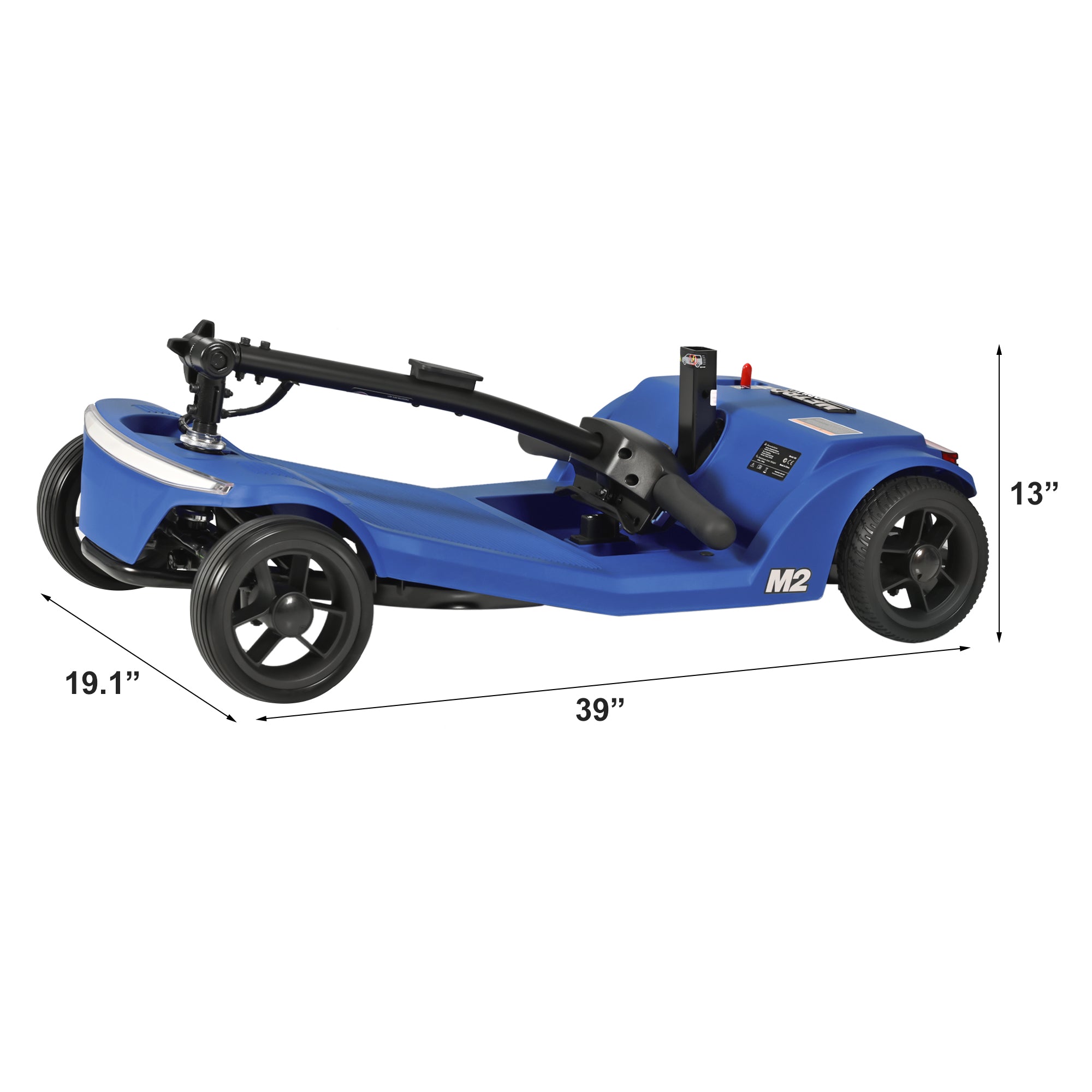 METRO MOBILITY M2 7.1" 4 Wheel Mobility Scooter 250W Motor 24V 22.5Ah lithium Battery