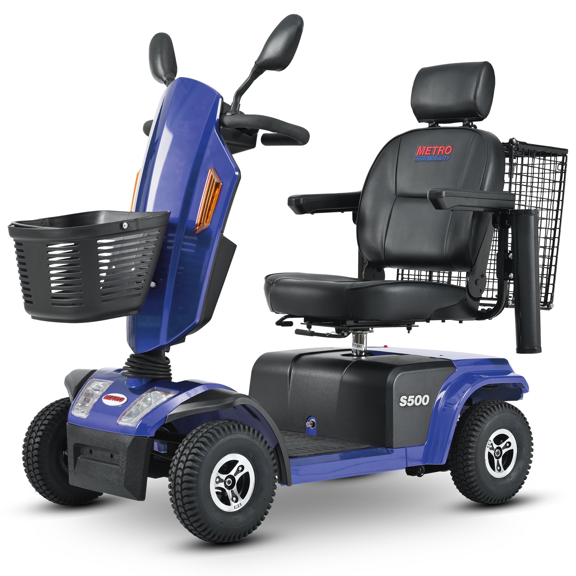 METRO MOBILITY S500 10" 4 Wheel Heavy Duty Scooters 500W Motor 24V 52Ah Battery