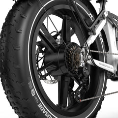 ONESPORT OT08 PRO 20" Full Suspension Fat Tire Electric Bike 500W  Motor 48V 18Ah*2 Dual Battery