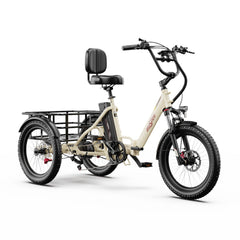 ONESPORT OT30 PRO  20" 3-Wheel Folding E-Trike 500W Motor 48V 18Ah Battery