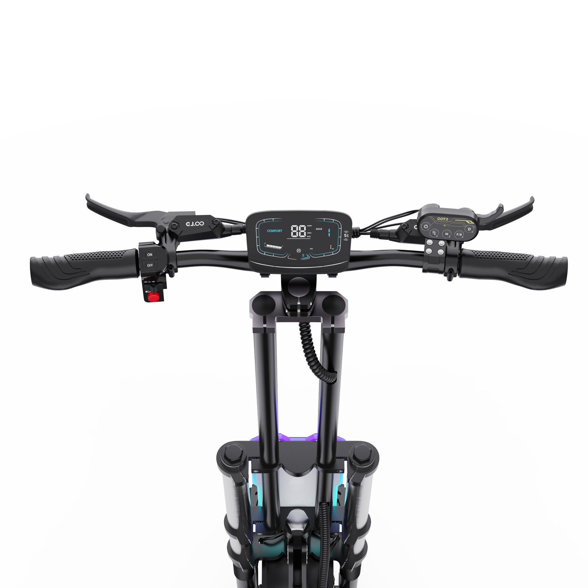 OOTD T90 13" All-Terrain 2-Wheel Scooter Electric Scooter 2100W*2 Dual Motor 60V 31.2Ah Battery