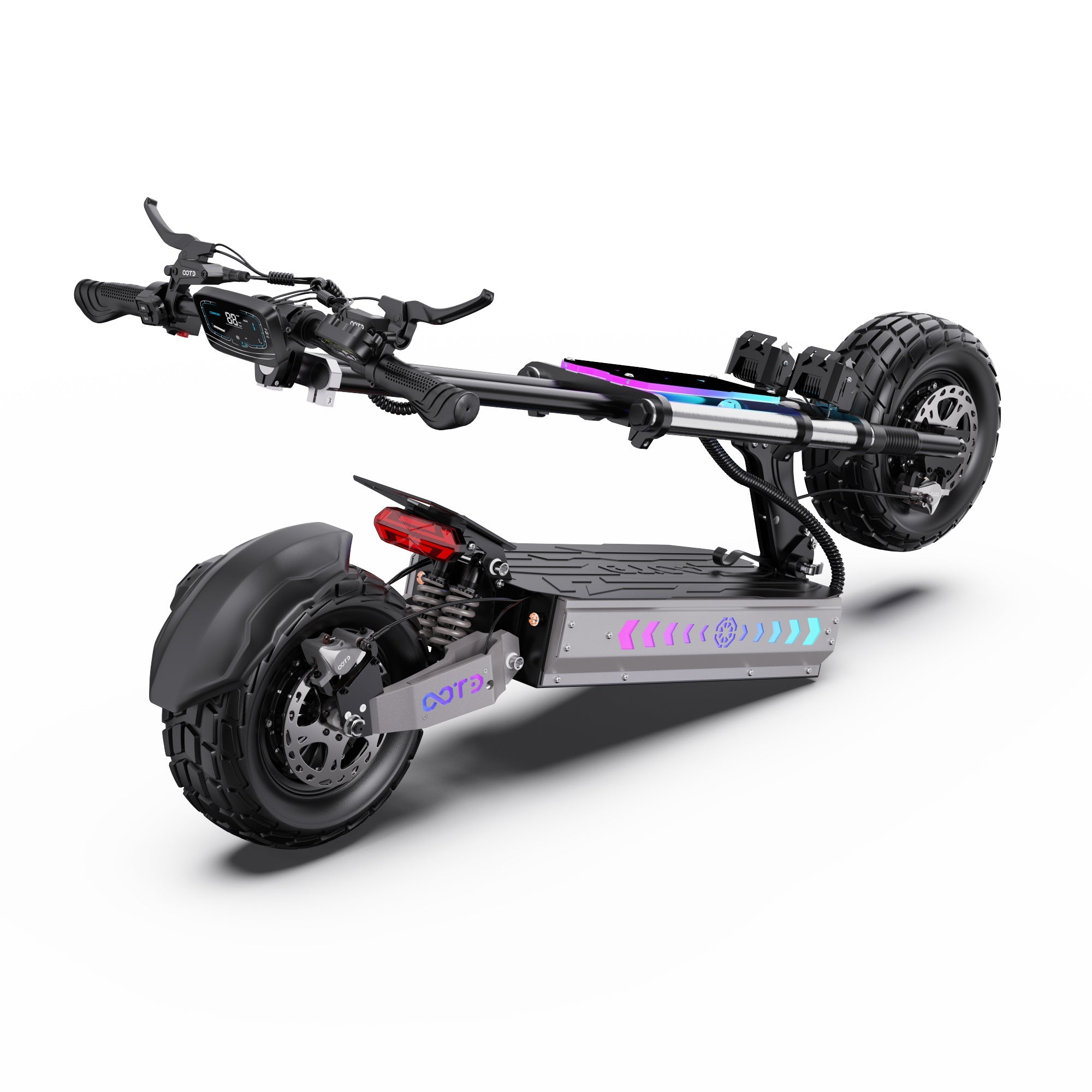 OOTD T90 13" All-Terrain 2-Wheel Scooter Electric Scooter 2100W*2 Dual Motor 60V 31.2Ah Battery
