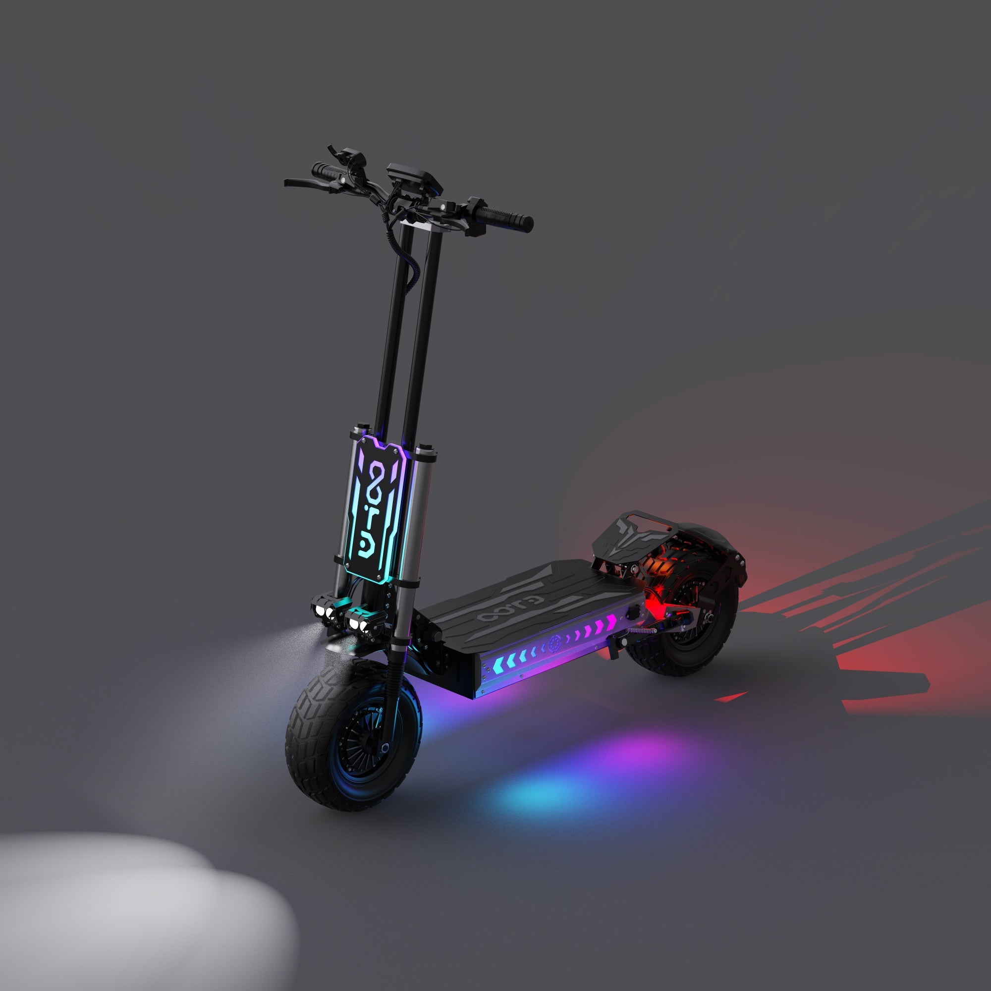 OOTD T90 13" All-Terrain 2-Wheel Scooter Electric Scooter 2100W*2 Dual Motor 60V 31.2Ah Battery