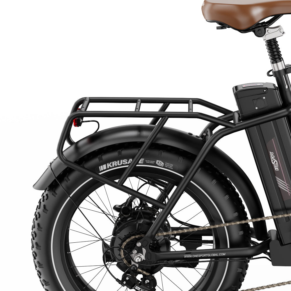 ONESPORT OT16 Max 20" Folding Electric Commuter Bike 500W Motor 48V 18Ah Battery Support APP