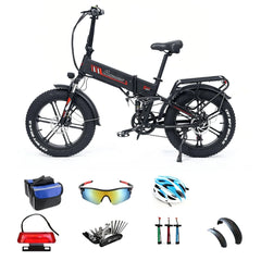 RANDRIDE YX20M 20" Folding Electric Bike 1000W Motor 48V 17Ah Battery