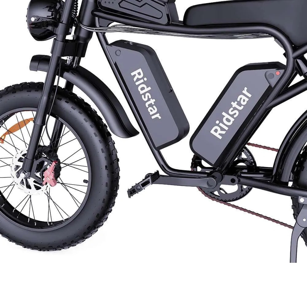 RIDSTAR Q20 Pro 20" Fat Tires Electric Bikes 2*1000W Motor 52V 20Ah Dual Battery