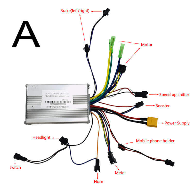 CMACEWHEEL 48V 36V Controller Für Elektrische Fahrrad Cmacewheel 20A 18A Ebike Dual Motoren Controller