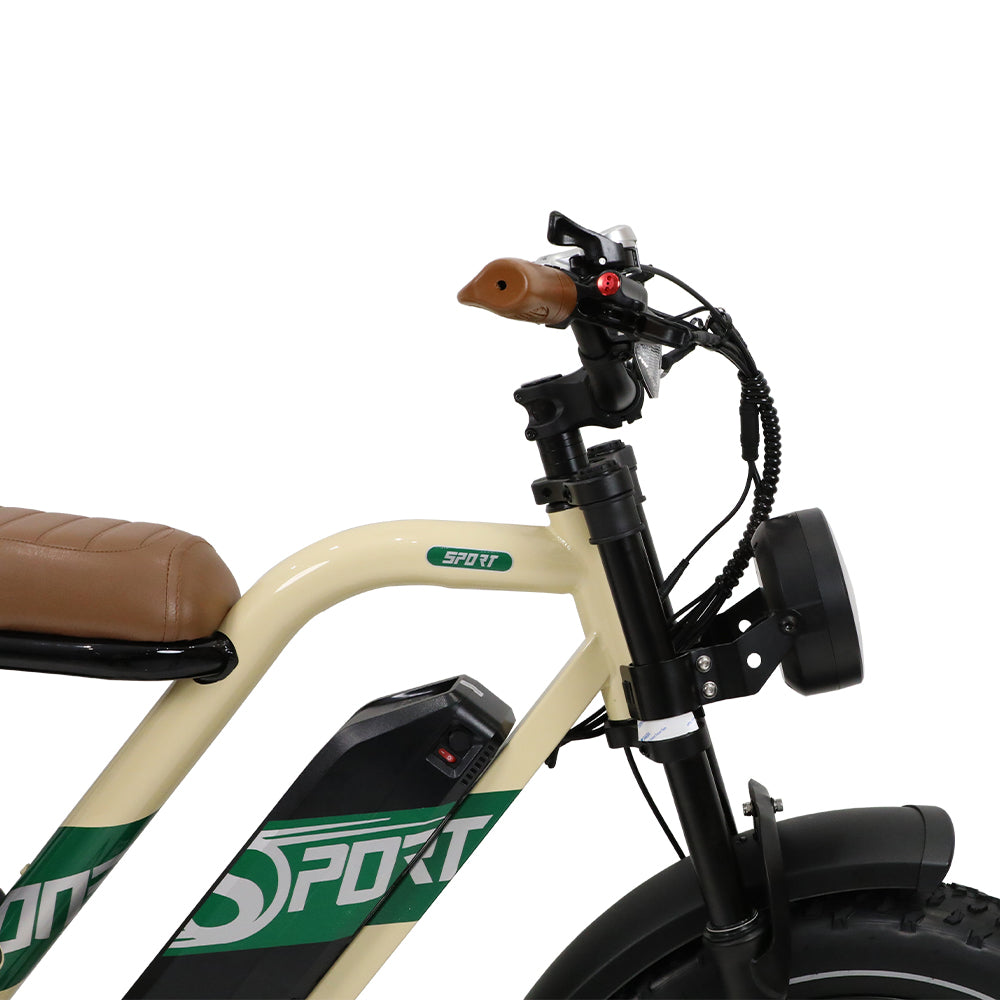 ONESPORT W66 20" Retro Electric Bike 500W Motor 48V 13.5Ah Battery