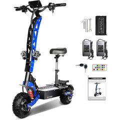 TOURSOR E8 PRO 11" Folding Electric Scooter with Seat 3000W*2 Dual Motors 60V 35Ah Battery
