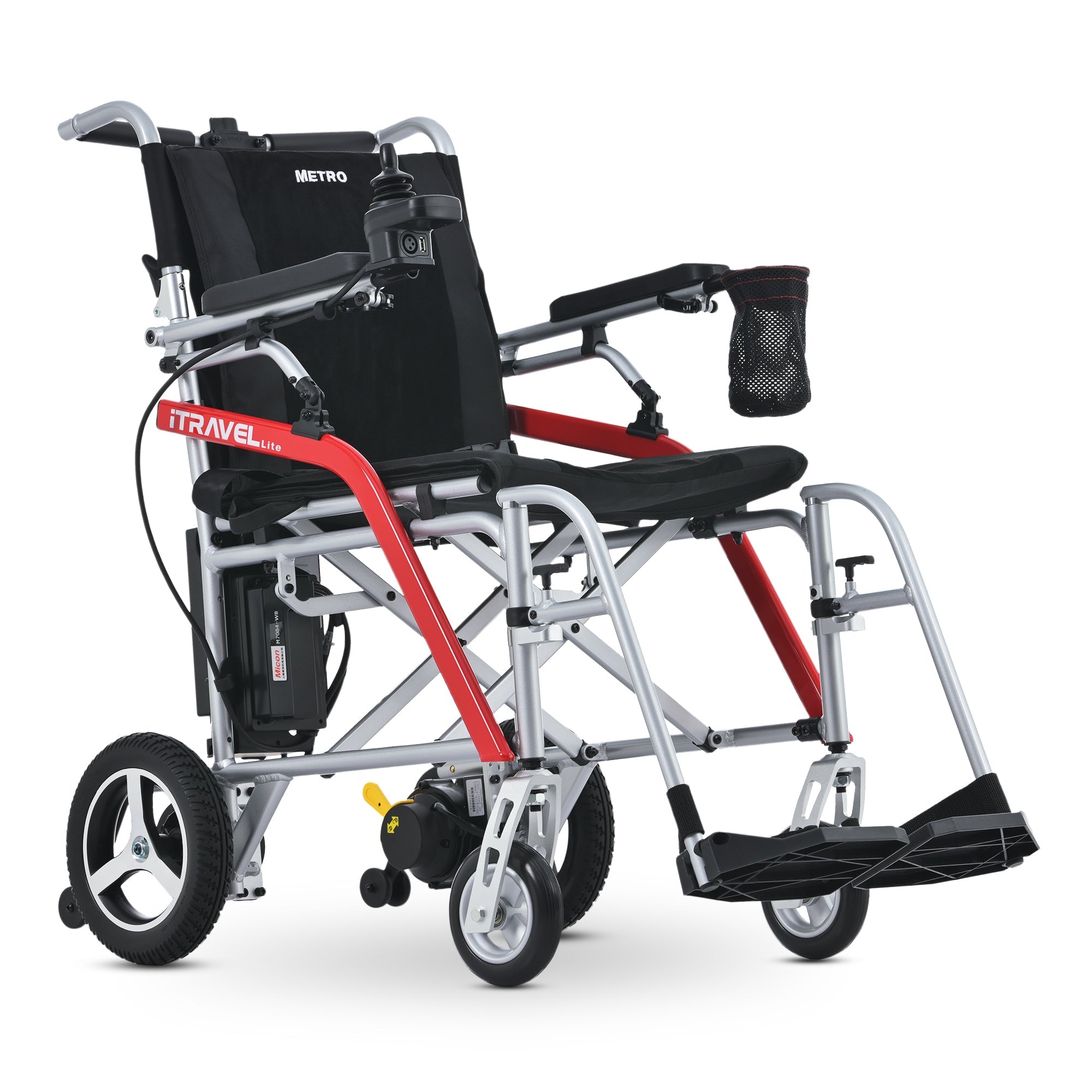 METRO MOBILITY ITRAVEL LITE 10" 4 Wheel Mobility Electric Wheelchairs 300W Motor 24V 10Ah Battery
