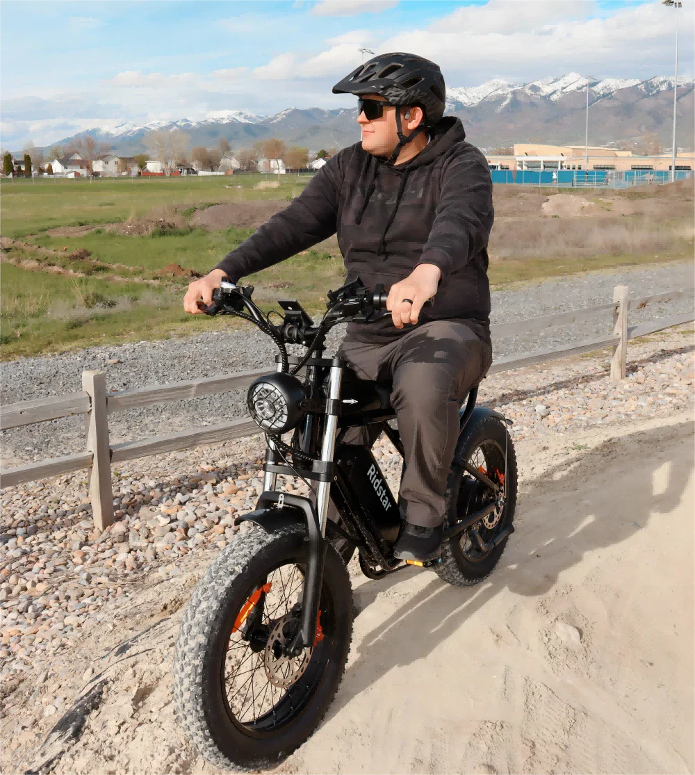 RIDSTAR Q20 20" Fat Tires Electric Bikes 1000W Motor 48V 20Ah Battery